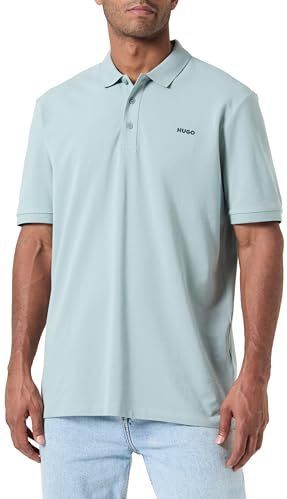 HUGO Heren Donos222 Polo, Open Grey74, Open Grey74, S