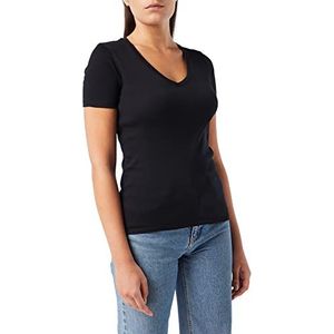 United Colors of Benetton Mouwloze trui T-shirt voor dames, Zwart (Zwart 100), M