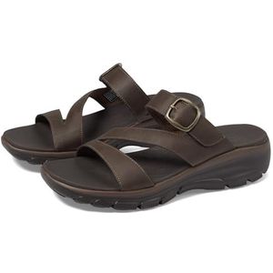 Skechers Women's Easy Going-Slide Sandal, Chocolate, 9