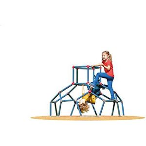 John Klimrek, klimkoepel, klimtoren, speelrek, klimwand, 41016, rood-blauw, 170 x 170 x 118 cm