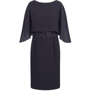 APART - Jurk - Nachtblauw - Mouwloos - Knielengte - Aansluitende Pasvorm