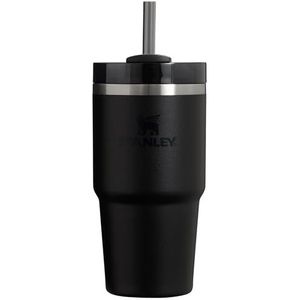 STANLEY Quencher H2.0 FlowState roestvrij staal vacuüm geïsoleerde beker met deksel en rietje voor water, ijsthee of koffie, smoothie en meer, zwart 2.0, 20oz