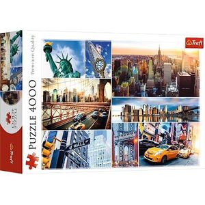 Trefl puzzel, New York City, 4000 elementen, premium kwaliteit, voor volwassenen en kinderen vanaf 15 jaar