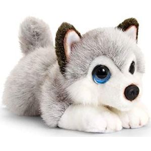 Keel Toys Husky - Grijs/Wit - Pluche Knuffel - 25 cm