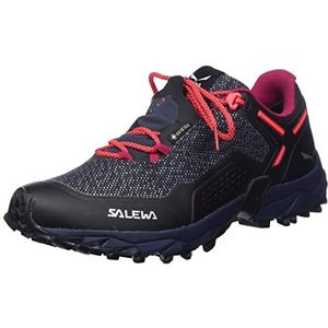 Salewa Dames WS Speed Beat GTX Running Shoe, Asphalt/Fluo Coral, 37 EU