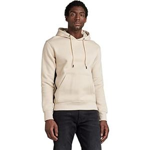 G-STAR RAW Heren Logo Tape HDD Sw Hooded Sweatshirt, Beige / Kaki (Brown Rice D174-D309), L