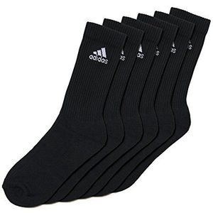 adidas Uniseks sokken 3 strepen Crew, pak van 6