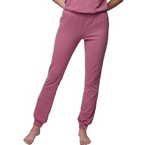 greenjama Damesbroek met wol-aandeel, GOTS-gecertificeerd pyjama-onderdeel, druif, 38, grape, 38