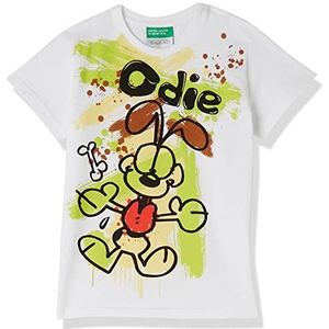 United Colors of Benetton T-shirt voor kinderen en jongens., wit 101., 3 Maanden
