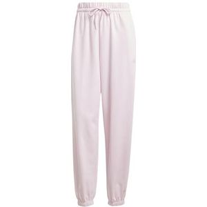 adidas Dames ESSENTIALS SMALL LOGO FRENCH TERRY CUFFED PANTS, clear pink/white, M
