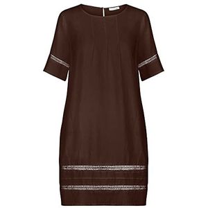 Mint & Mia Geweven jurk, cacao, 36