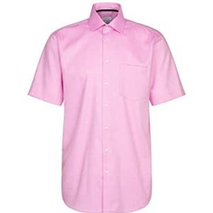Seidensticker Men's Regular Fit Shirt met korte mouwen, roze, 46, roze, 46