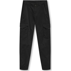 KIDS ONLY Kobmaxwell Cargo Pant PNT Noos cargobroek voor jongens, zwart, 134 cm