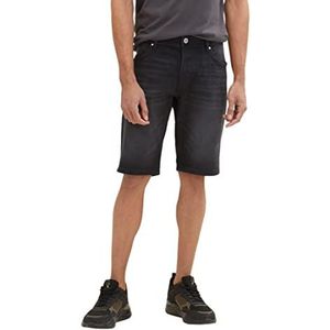 TOM TAILOR Mannen Bermuda jeansshort 1035655, 10273 - dark stone black black denim, 30