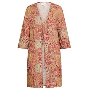 ALARY dames kimono, bordeaux, meerkleurig, XL