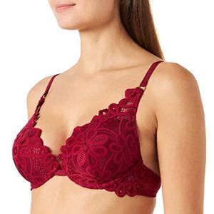 Billet Doux Plunge Beugelbeha voor dames, Rumba Rood, 75C