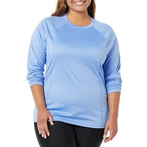 Amazon Essentials Dames Rash Guard lange mouw, lichtblauw, X-Small