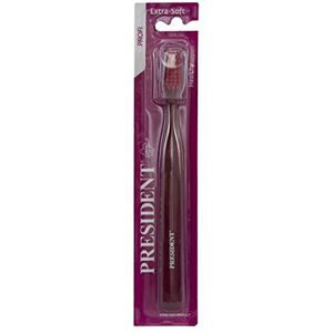 President Professionele antibacteriële borstel: diepe reiniging en maximale effectiviteit op alle plaatsen van de tandboog. Zachte borstelharen voor een zacht effect op tanden en tandvlees