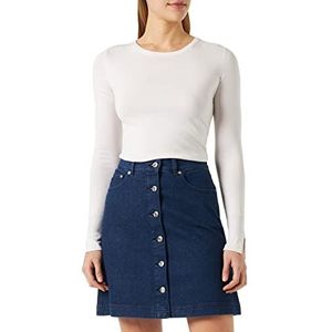 HUGO Women's Gisare Jeans_Skirt, Navy415, XL