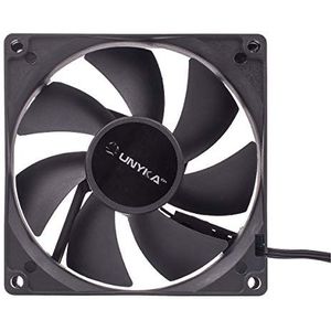 UNYKAch 90 mm Computer behuizing Ventilator 9 cm Zwart
