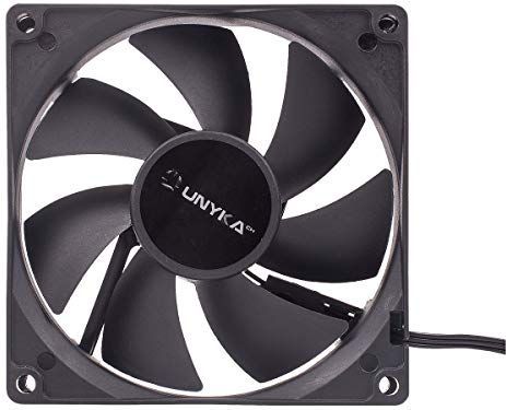 UNYKAch 90 mm Computer behuizing Ventilator 9 cm Zwart