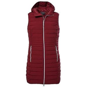 G.I.G.A. DX Dames Gewatteerd vest met capuchon/functioneel vest in donslook GW 51 WMN QLTD VST, deep red, 40, 39931-000