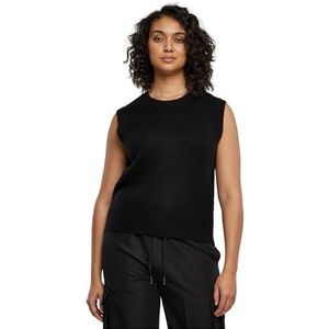 Urban Classics Knit Slipover Sweatshirt voor dames, zwart, XL