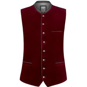 Stockerpoint Lorenzo klederdrachtvest voor heren, bordeaux, 46