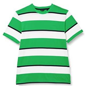 GANT Jongens, relaxed, gestreept T-shirt, MID groen, standaard, Mid Green, 146/152 cm