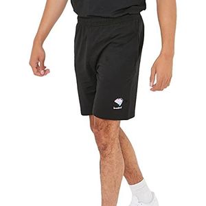 Sleepdown Mens Love Island Jogger Shorts Casual Zomer Gym Broek officieel gelicentieerd Tv Show, Zwart, M