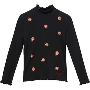 Desigual T-shirt voor meisjes, zwart, 3-4 jaar