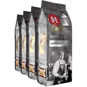 Douwe Egberts Koffiebonen D.E Café Espresso (Intensiteit 07/09 - 100% Arabica Dark Roast Koffie) - 4 x 500 g