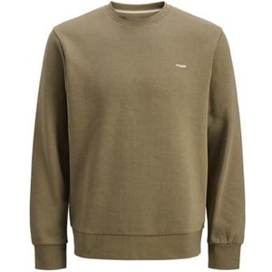 JACK & JONES Jprblunathan Sweat Crewneck, Stone Gray, XS