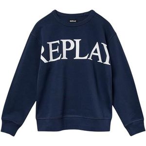 Replay Sweatshirt voor jongens, 088 Deep Blue, 10 Jaar