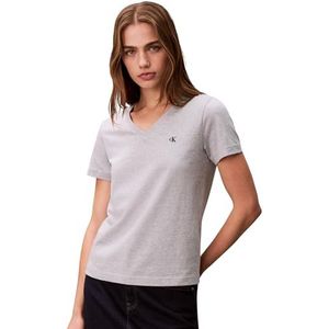 Calvin Klein Women's Archive Jersey VNK Tee EU LV047B205G Tees, Grijs (Heroic Grey Heather), XS, Grijs (Heroic Grey Heather), XS