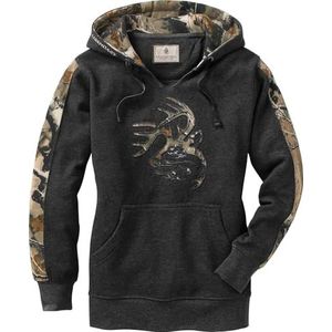 Legendary Whitetails Outfitter hoodie voor dames, Houtskool Hei, XS