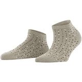 FALKE Dames Korte sokken Multispot W SN Katoen Kort gedessineerd 1 Paar, Bruin (Nut Melange 4770), 35-38