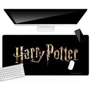 Ert Group Originele Harry Potter grote bureauonderlegger, officieel gelicentieerd, motief 045 zwart, antislip, 80 x 40 cm