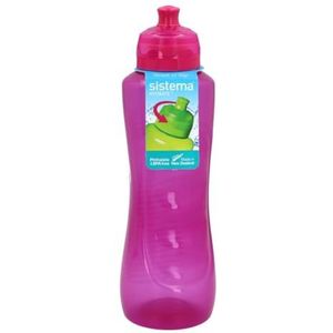 Sistema Twist 'n' Sip Squeeze Sportwaterfles | lekvrije waterfles | 800 ml | BPA-vrij | gesorteerd op kleur