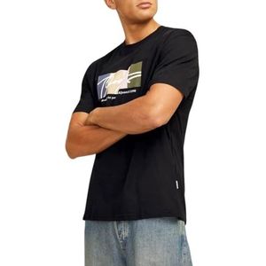 Jack Jones - Jorportland Block Branding Ss Cn Ln - Heren - t-Shirts