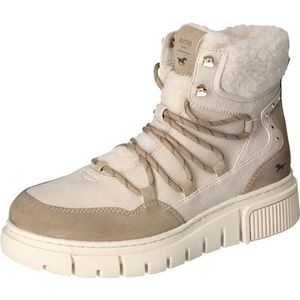 Mustang - Winterlaarzen - Ecru - Veterschoenen met Binnenrits