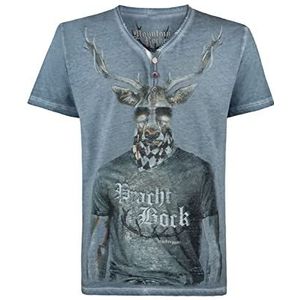 Stockerpoint Heren Prachtbock T-shirt, blauw (rook), S