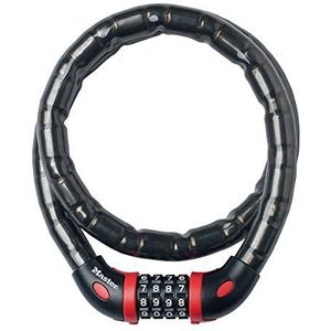 Master Lock Fietskabelslot [Combinatie] [1 m kabel] [Buiten] 8226EURDPRO - voor (Elektrische) fietsen, Skateboards, Kinderwagens, Grasmaaiers en andere Buitenapparatuur