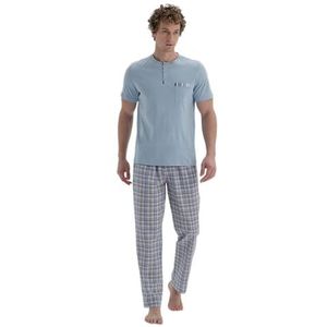 Dagi Heren Pyjama Bottom, Blauw, 2XL, blauw, XXL