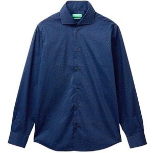 United Colors of Benetton heren overhemd, Blauw, M