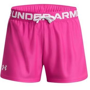 Under Armour Play Up Solid Shorts voor meisjes, (652) Rebel Roze//Wit, M