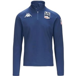 Kappa 6cento 687bk Us shirt met lange mouwen, uniseks, volwassenen