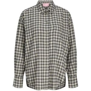 JACK & JONES Dames Jxjamie Ls Flannel Shirt WVN Shirt, Vetiver/Detail:check, XS