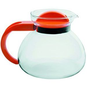Excelsa Tea Time theepot van borosilicaatglas, 1,9 liter, afmetingen: 18 x 15 x 18 cm