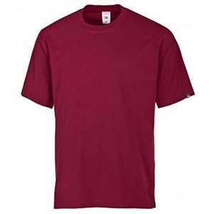 BP 1621-171 unisex T-shirt van duurzaam gemengd weefsel bordeaux, maat L